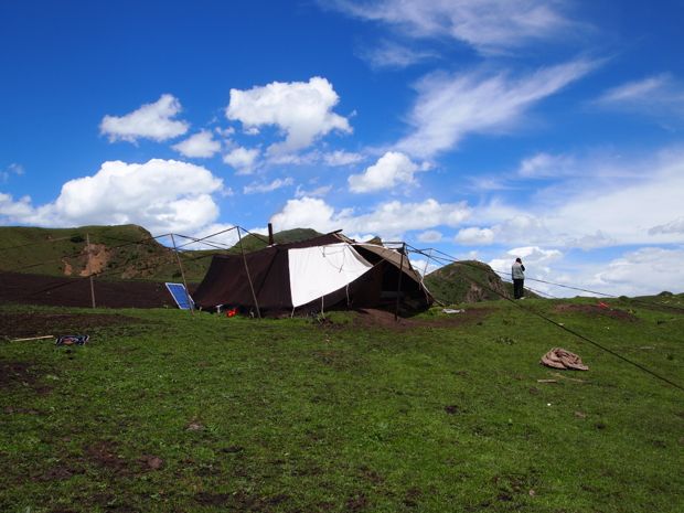 The yak hair yurt we slept in 