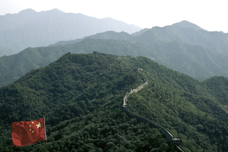 The Great Wall and Flag, Beijing