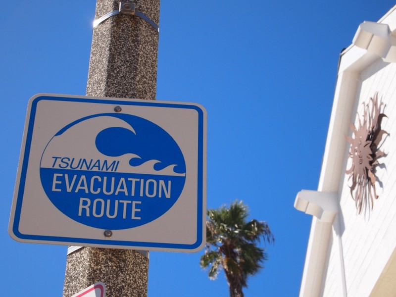 Tsunami Evacuation Route, Newport Beach
