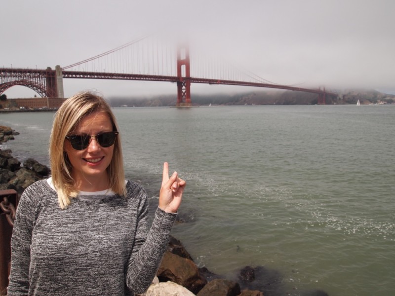 Foggy Golden gate Bridge, SF- Joella