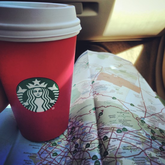 Map and Starbucks