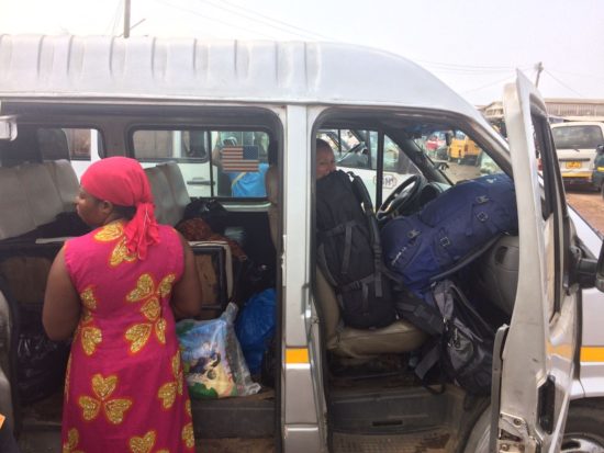 Tro tro transport backpacking in Ghana