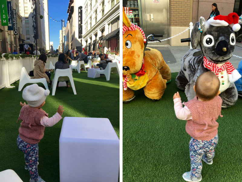 Christmas Union Square grass area