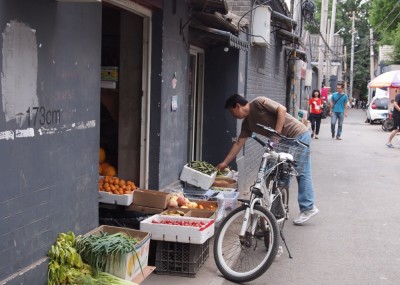Vegetable market Beijing Hutong